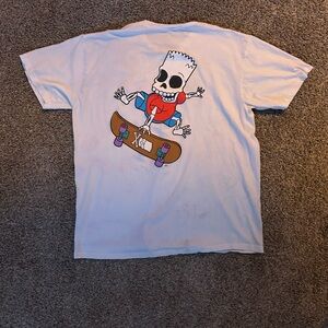 Skateboard Graphic Tee - White